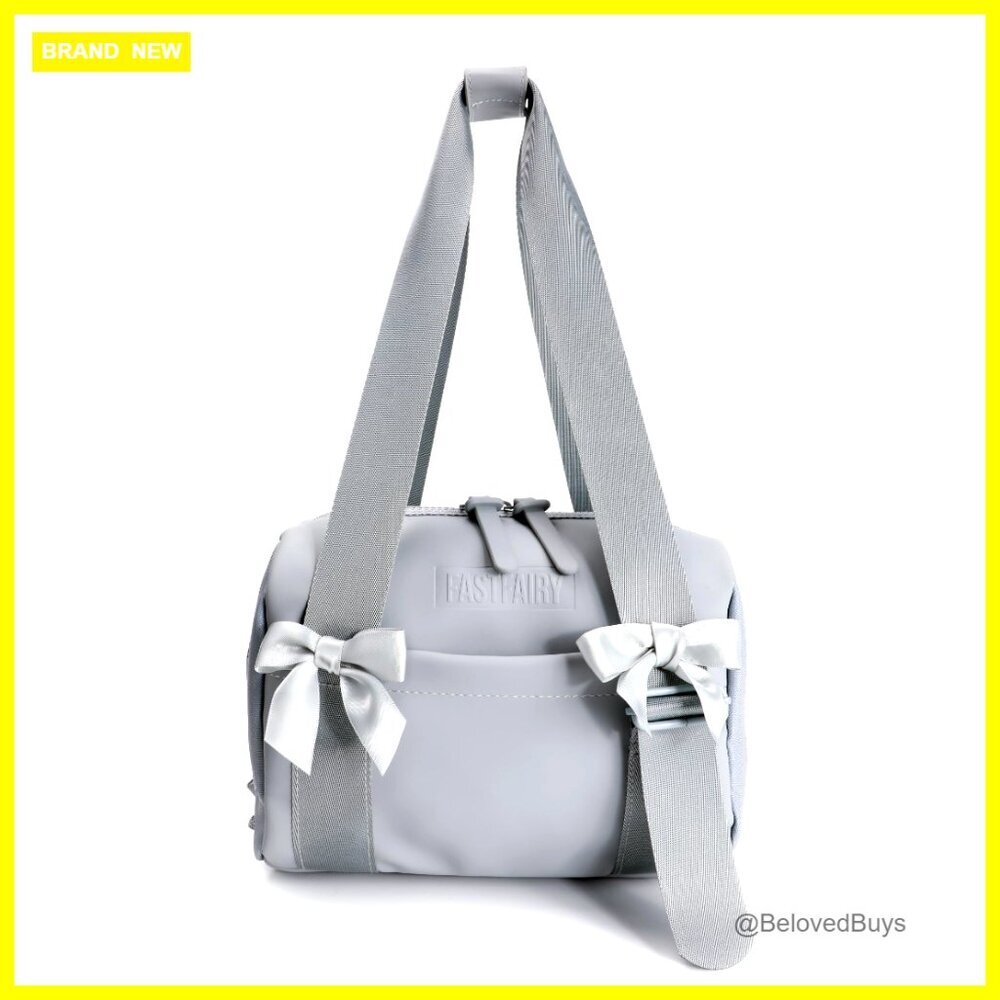 Small Gym Shoulder Bag, Waterproof PVC, Adjustable Strap, Multiple Pockets